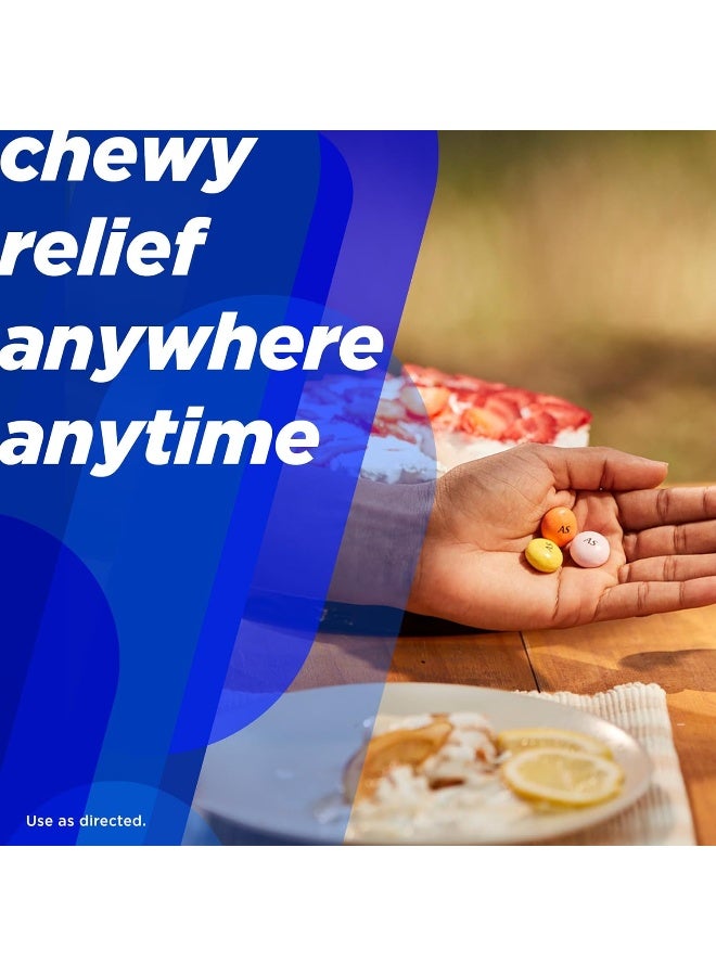 Alka-Seltzer ألكا-سيلتزر أقراص مضغ لتخفيف حرقة المعدة بتركيز إضافي، نكهات فواكه متنوعة، 200 حبة (عبوة من 1) - قد يختلف التغليف - Image 4